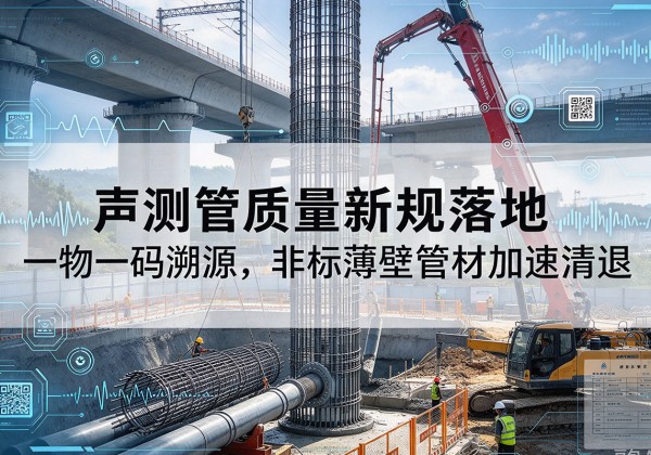 绥化声测管质量新规落地，一物一码溯源，非标薄壁管材加速清退